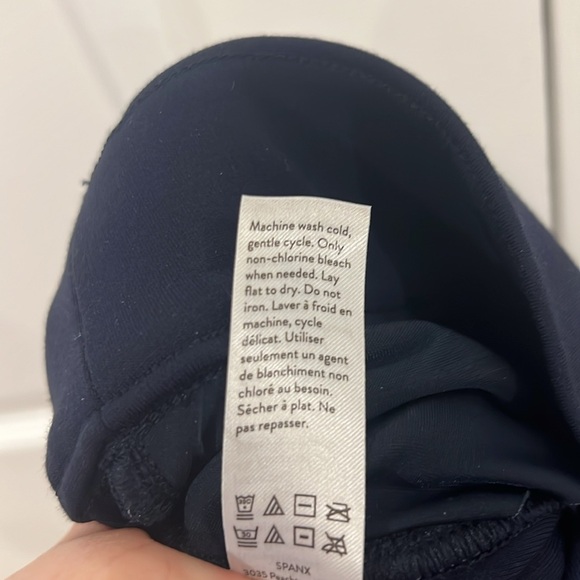 SPANXsupersmooth PerfectFit Ponte Ankle Slim Pant Womens Navy Blue Size Medium - Picture 7 of 7